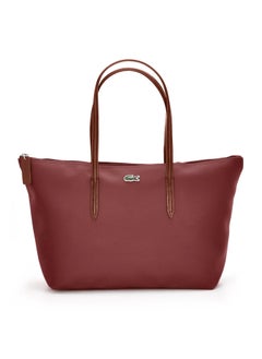 Buy Lacoste Tote bag Large size Wine color in Saudi Arabia