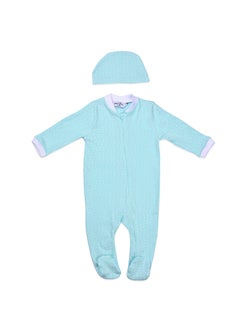 Buy Sky blue Baby suit with Ice cap. in Egypt