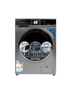 Buy General Supreme Washing Machine Automatic Front Load 8 KG , 6 KG DRY,Inverter, Dark Silver, GSFLA0806DM in Saudi Arabia