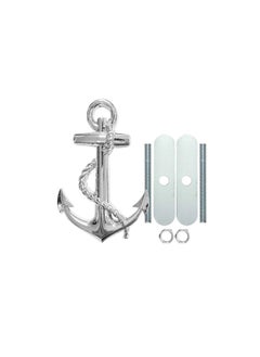 اشتري 1-Piece 3D Metal Anchor Logo Styling, Car Stickers Boat Anchor Hooks Navy Emblem Grill في الامارات