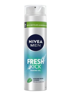 Buy Nivea Men Fresh Kick Shaving Gel 200ml in UAE