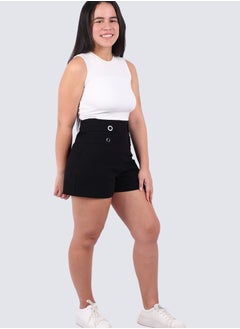 Buy Women's Bake High Waist Band Shorts in Black in UAE