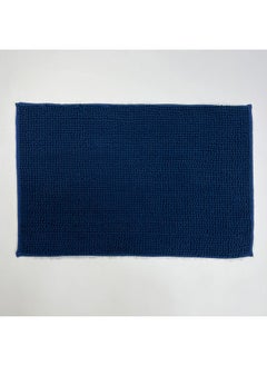 Buy Orchid Chenille Bath Mat 50x80 cm - Blue in UAE