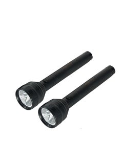 Buy Rechargeable LED Flashlight, USB Rechargeable, GFL51053 | 2Pcs Set of Flashlight | 8hrs Working in UAE
