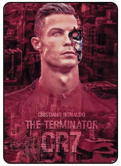 اشتري Protective Case Cover For Apple iPad Air 5 10.9 Inch 2022 Cristiano Ronaldo The Terminator CR7 في الامارات