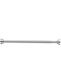 Buy Stainless Steel Spring Perforated Shower Curtain Rod Telescopic Rod Curtain Hanging Rod 120cm in Saudi Arabia