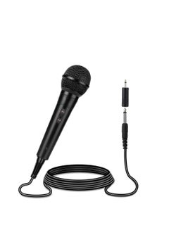 Buy Handheld Wired Microphone, Karaoke Microphone, Vocal Dynamic Mic for Speaker, Cardioid Dynamic Vocal Mic with 13ft Cable, Suited for Amp, Mixer in UAE