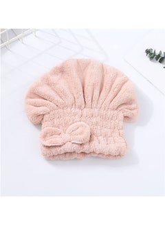 Buy Coral Fleece Princess Hair Towel Wrap Pink in Egypt