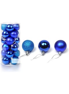 Buy 24-Pieces Christmas Balls Ornaments 2cm in Egypt