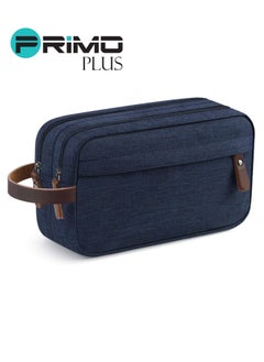 اشتري Men's Travel Toiletry Organizer Bag Dopp Kit, Bathroom Bags , Blue في السعودية