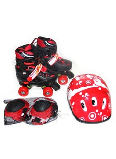 Buy Kids Unisex Four Wheel Roller Skating Shoes M in Saudi Arabia