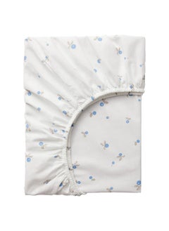 اشتري Fitted Sheet For Cot White Blueberry Patterned 60X120 Cm في السعودية