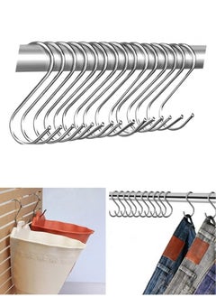 Buy 20 pcs Multifunctional S-Shaped Hooks - Silver in Egypt