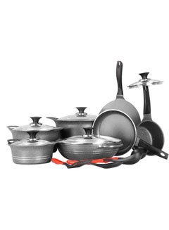 Buy Sonex Die Cast Aluminum Non Stick Cookware Set Pot Fry Pan Sauce Pan 20 Pcs in Saudi Arabia