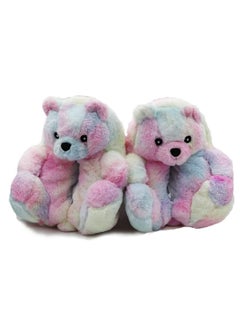 Buy Teddy Bears Slippers for Women, Bears Animal, House Slippers, Plush Home Indoor Winter Warm Shoes, Big Cartoon Bear Slides Bedroom Shoes for Women Holiday Birthday Gifts in Saudi Arabia