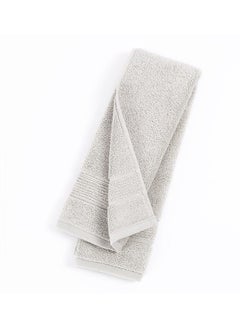 اشتري Signature Hand Towel, Grey - 76x41 cm في الامارات