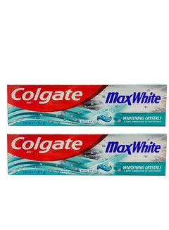 Buy Pack Of 2 Toothpaste Max White WIth Whitening crystals 100ml in Saudi Arabia