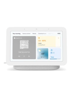 اشتري Google Nest Hub 2nd Generation With Google Assistant - Chalk في الامارات