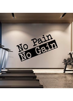 Buy Home Gallery No Pain No Gain Sticker wall art 120x60 cm Black in Egypt