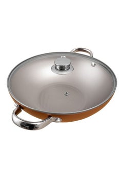 Buy Prestige Ultra 26Cm Kadai With Glass Lid And Pan Holder in UAE