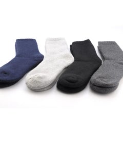 Buy A set of 4 high quality thick wool winter socks. Unisex in Saudi Arabia