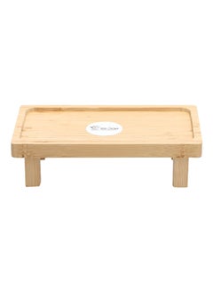 Buy High Quality Rectangular Shaped Bamboo Sushi Tray Brown 7 x 14 x 25 cm G19-X060S in Saudi Arabia