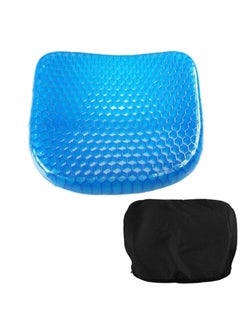 Buy The Astonishingly Comfortable Seat Support Cushion Used In Office, Home And Cars With Honeycomb Design - Comfortable Gel Portable Silicone Seat For Long Sitting in Egypt