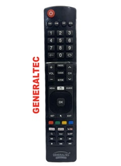 Buy GENERAL TEC REMOTE CONTROL FOR SMART TV WITH FULLY WORKING YOU TUBE AND NETFLIX BUTTONS. in UAE