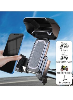 Buy Bicycle Bike Phone Holder Rain Protection Shock-resistant Quick Lock 360° Rotatable in Saudi Arabia