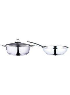 Buy Modernist Stainless Steel Cookware Set 3Pcs in Saudi Arabia
