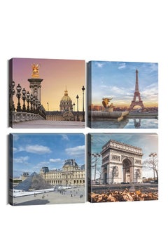 Buy A 4-piece tableau made of velvet printed in the shape of tourist places in Egypt