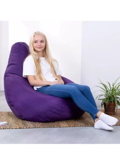 اشتري COMFY LARGE ADULT PURPLE SUEDE BEAN BAG WITH BOUNCY BEANS FILLING في الامارات