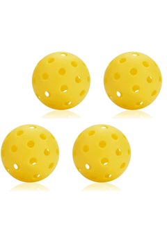 Buy Pickleballs, Outdoor Pickleball Balls, 40 Holes Outdoor USAPA Approved Pickleballs for Pack of 4 (Yellow) in UAE