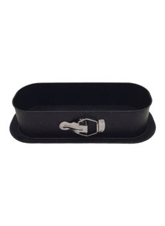 Buy Rectangular cake pan with lock 34 cm black in Saudi Arabia