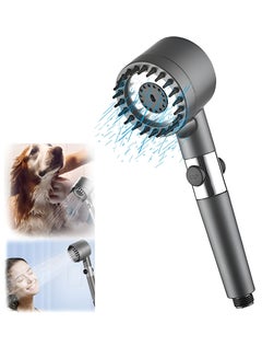 Buy High Pressure Shower Head 3 Functions German Technology Handheld Showerhead with PP Cotton Filter Hard Water Softener Filtered Shower Head Built-in Powerful Cleaning in UAE