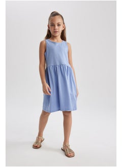 اشتري Girl Regular Fit Sleeveless Knitted Dress في مصر