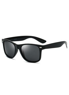 Buy Sunglasses Men Women Classic Square Polarized Sun Glasses 100% UV Protection Driving Fishing (Black) in UAE