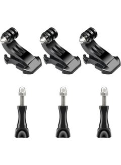 Buy Set of J-Hook Buckle Mount Kit Compatible with GoPro Vertical Surface J-Hook Mount and Long Thumb Screws for GoPro Hero in UAE
