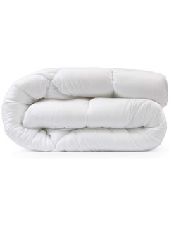 اشتري Double Size Plain Duvet Cover Cotton White 240x260cm في الامارات