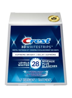 اشتري 3D Whitestrips Supreme Bright At-home Teeth Whitening Kit, Packaging May Vary في الامارات