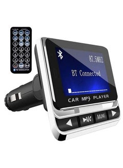 Buy Bluetooth FM Transmitter for Car, Wireless Bluetooth Car FM Transmitter Radio Bluetooth Handsfree Car Kit MP3 Music Player USB Charger with Remote Control Car in Saudi Arabia