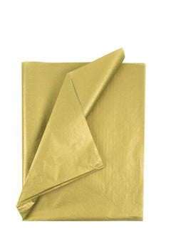 Buy Gold Gift Wrapping Tissue Paper Sheets for DIY Crafts, Gift Bags, Holidays, Birthdays, 50 x 75 cm (20 Sheets) in UAE