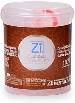 اشتري Zi dental floss picks - Cylindrical box 60 picks في مصر