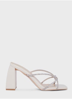 اشتري Diamante Front Strap Mule في الامارات