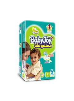 Buy Compressed Mini Diapers Size 5 14-25 Kg 7 Count in Egypt