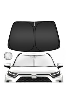 Buy Car Windshield Sun Shade, Custom Fit Foldable Front Car Window Shades, Car Sun Shade, Blocks UV Rays Car Accessories, Keep Your Car Cool, Sun Visor for Toyota RAV4 2019-2024 in UAE