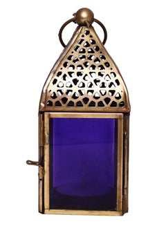 اشتري HilalFul  Handmade Lantern, Small | Suitable for Living Room, Bedroom and Outdoor | Perfect Festive Gift for Home Decoration in Ramadan, Eid, Birthdays, Weddings, Housewarming | Made of Iron | Purple في الامارات