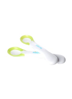 اشتري 2 Pieces Ideal Temperature Feeding Spoon For Baby Boy And Girl From 6 Months And Above Lime في الامارات