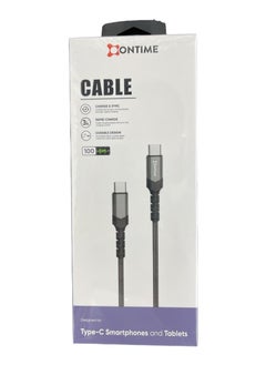 Buy Type-C To Type-C Charging Cable 1M Black in Saudi Arabia