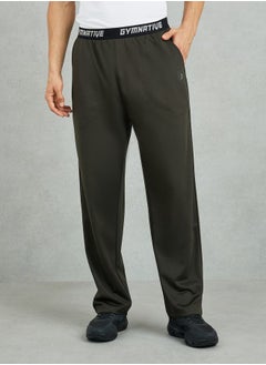 Buy Super Soft Relaxed Fit Training Track Pants with Contrast Elastic Waistband in Saudi Arabia